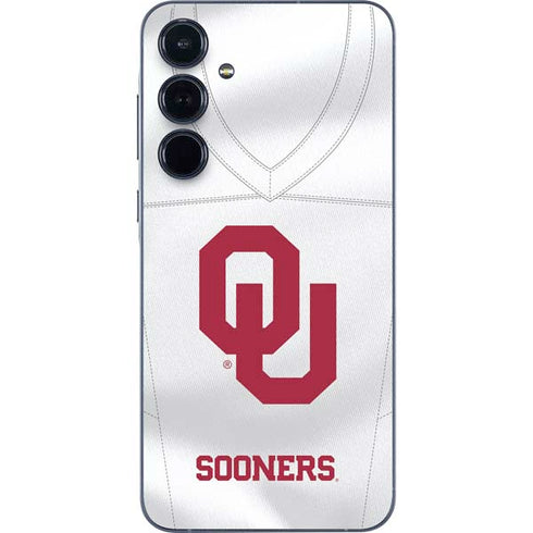 University of Oklahoma White Jersey Galaxy A35 5G Skin